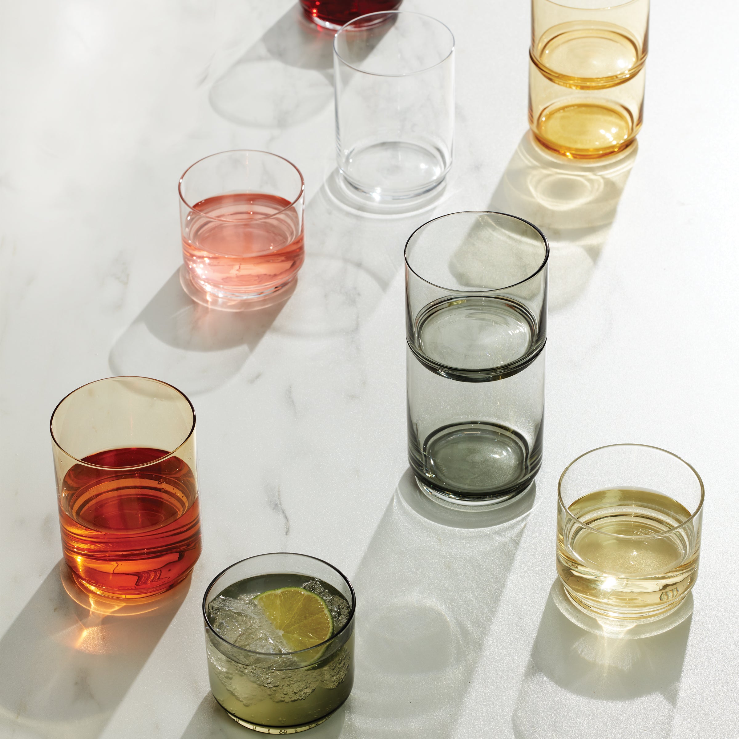 Lenox Everyday Flatware Tuscany Classics Stackable Amber Tall Glasses, Set of 4 - Image 12