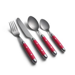 Lenox Everyday Flatware Jubilee Red 16-Piece Flatware Set