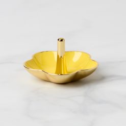 Lenox Everyday Flatware Make It Pop Yellow Metal Ring Dish