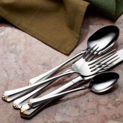Alternative view of Lenox Everyday Flatware Golden Juilliard 20-Piece Flatware Set