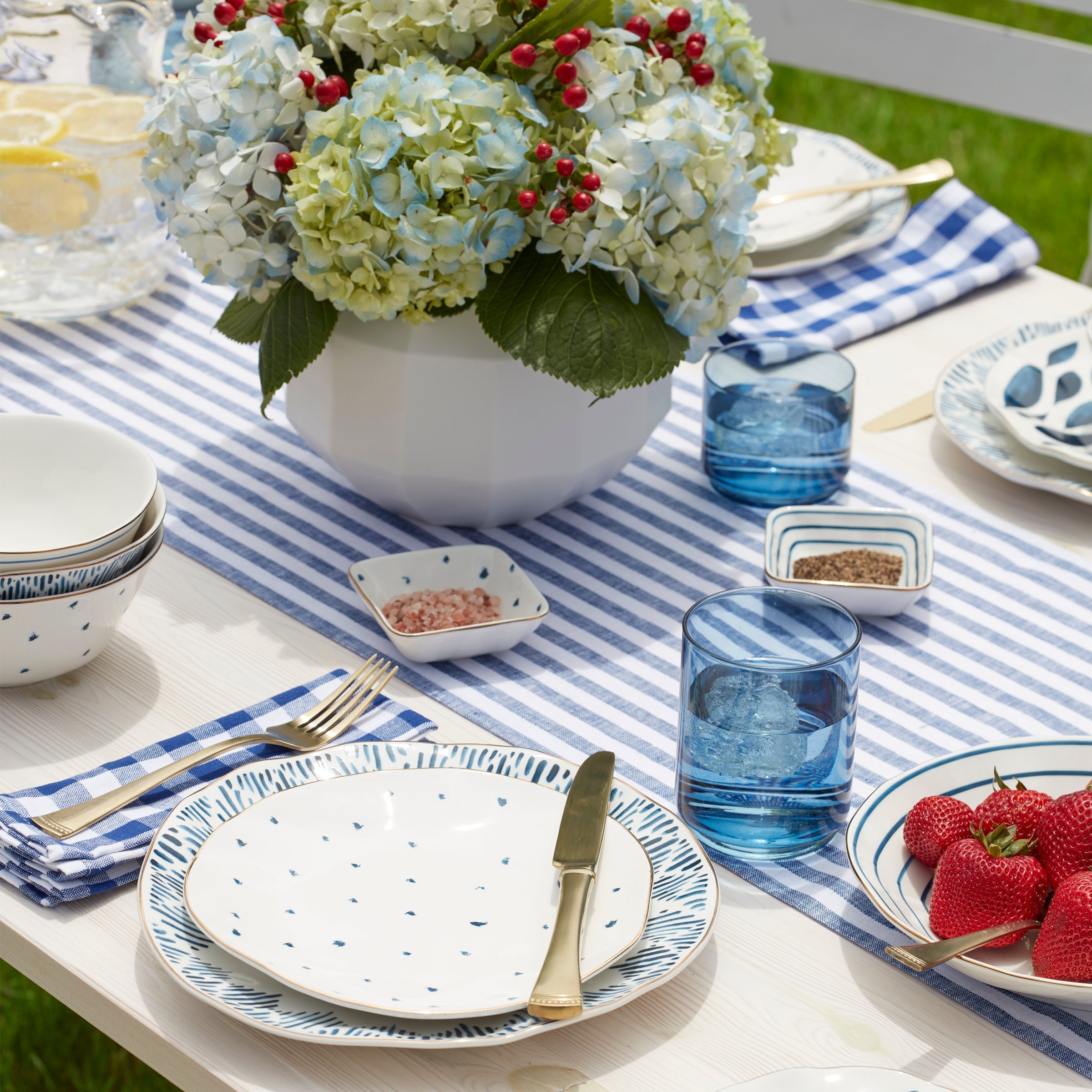 Lenox Everyday Flatware Blue Bay 12-Piece Dinnerware Set - Image 7