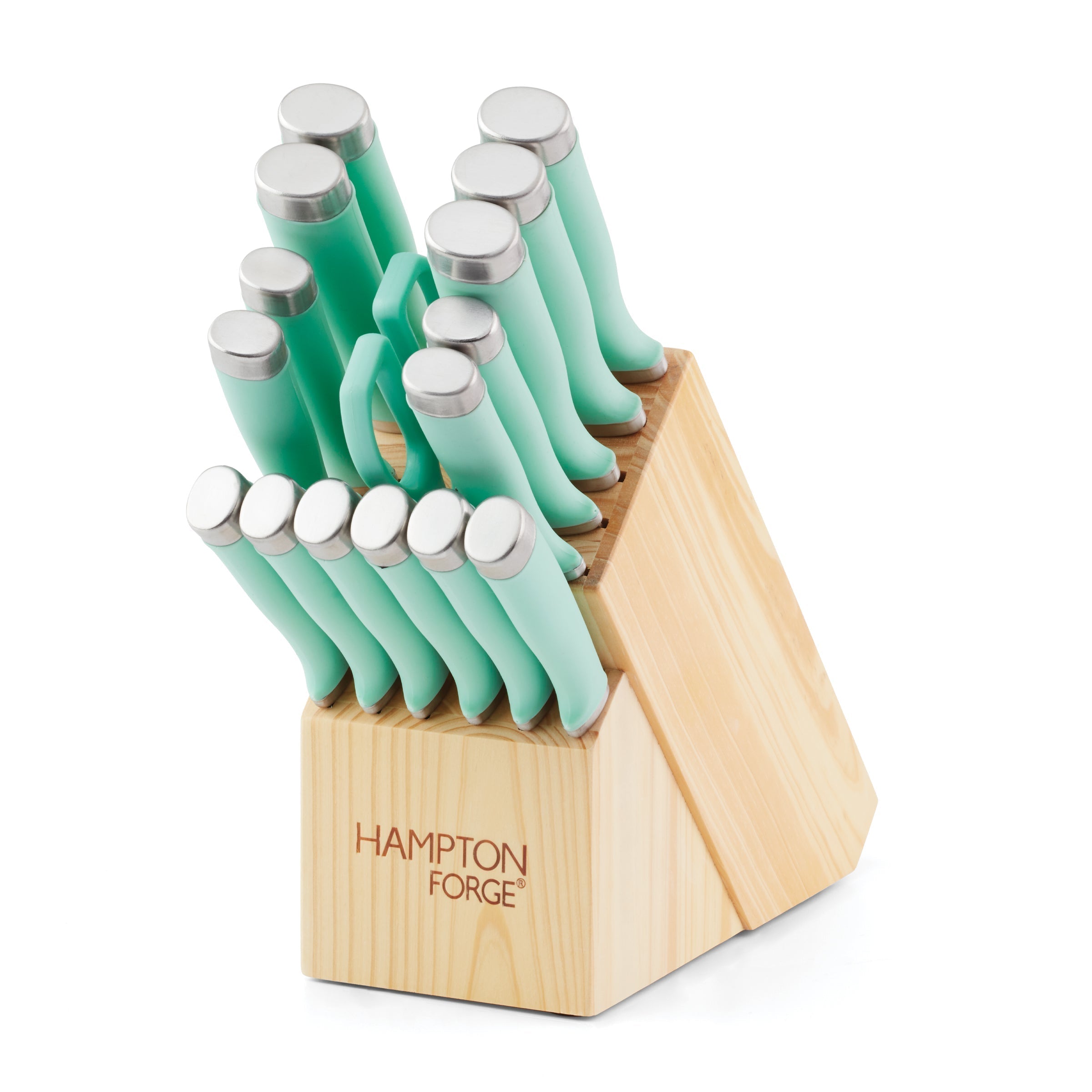 Lenox Everyday Flatware Epicure Pistachio 17-Piece Cutlery Block Set - Image 3