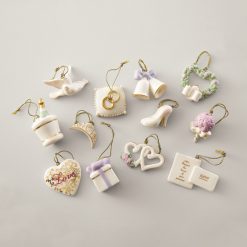 Lenox Everyday Flatware Wedding Bliss 12-Piece Mini Ornament Set