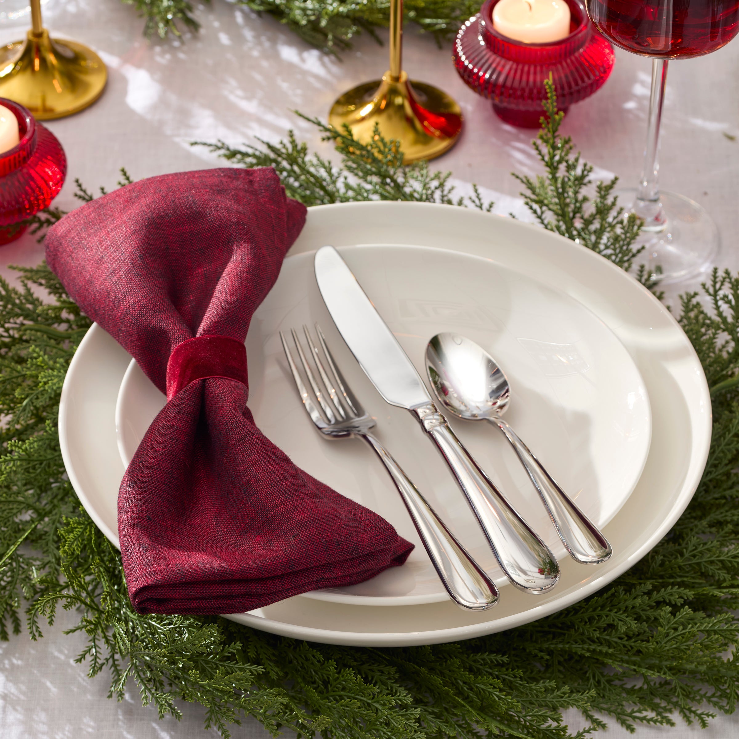 Lenox Everyday Flatware Studio 1414 Coupe 18-Piece Dinnerware Set - Image 8