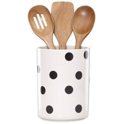 Lenox Everyday Flatware Deco Dot 4-Piece Utensil Holder Set