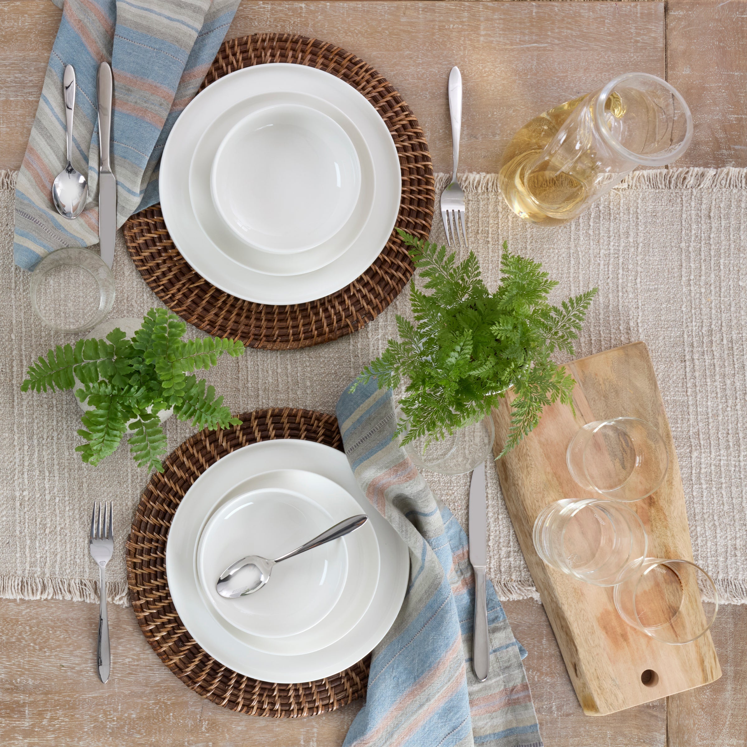 Lenox Everyday Flatware 24 Seven White 12-Piece Dinnerware Set - Image 3