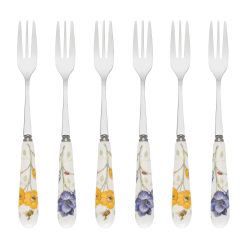 Alternative view of Lenox Everyday Flatware Butterfly Meadow Cocktail Forks, Set of 6