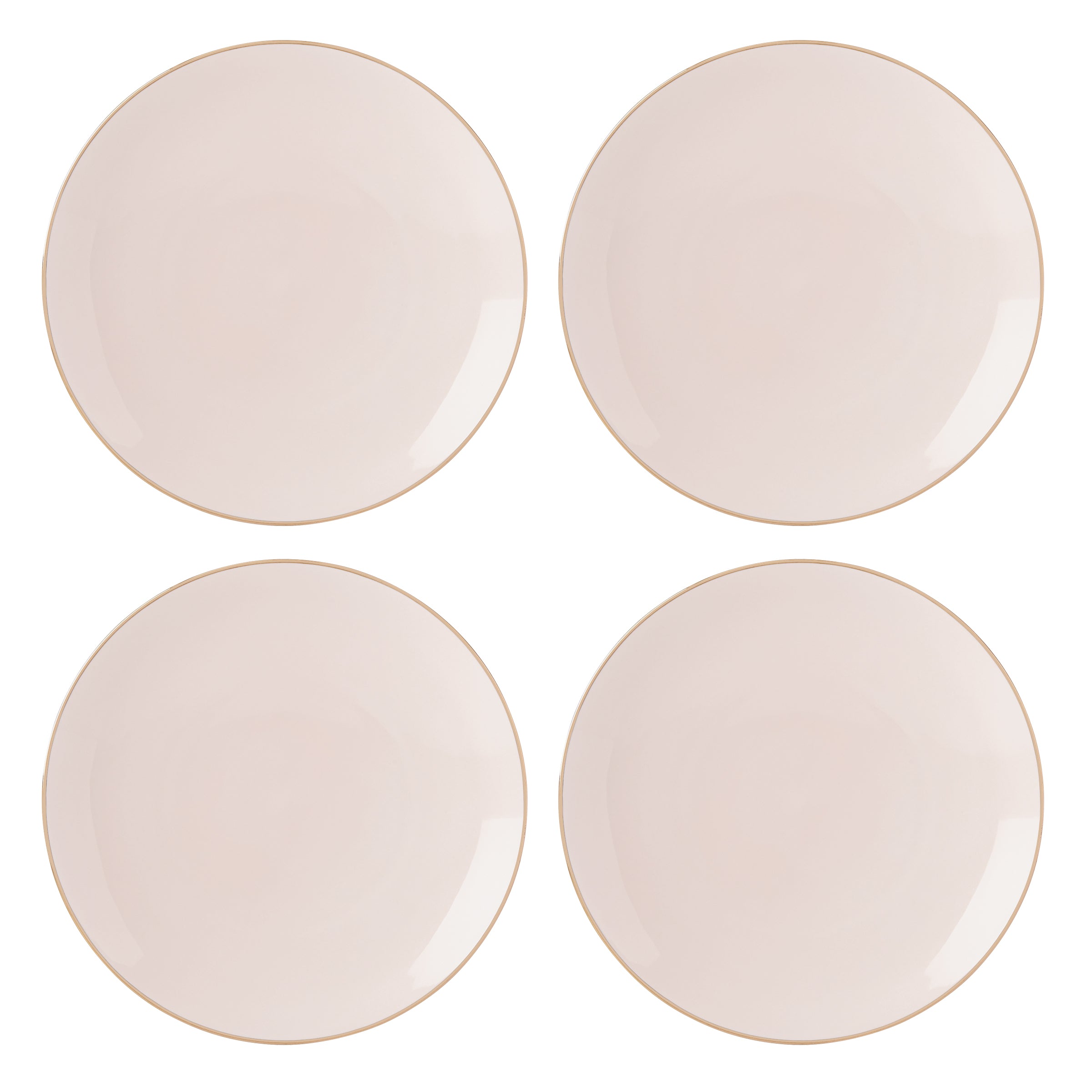 Lenox Everyday Flatware Trianna Blush Coupe Dinner Plates, Set of 4