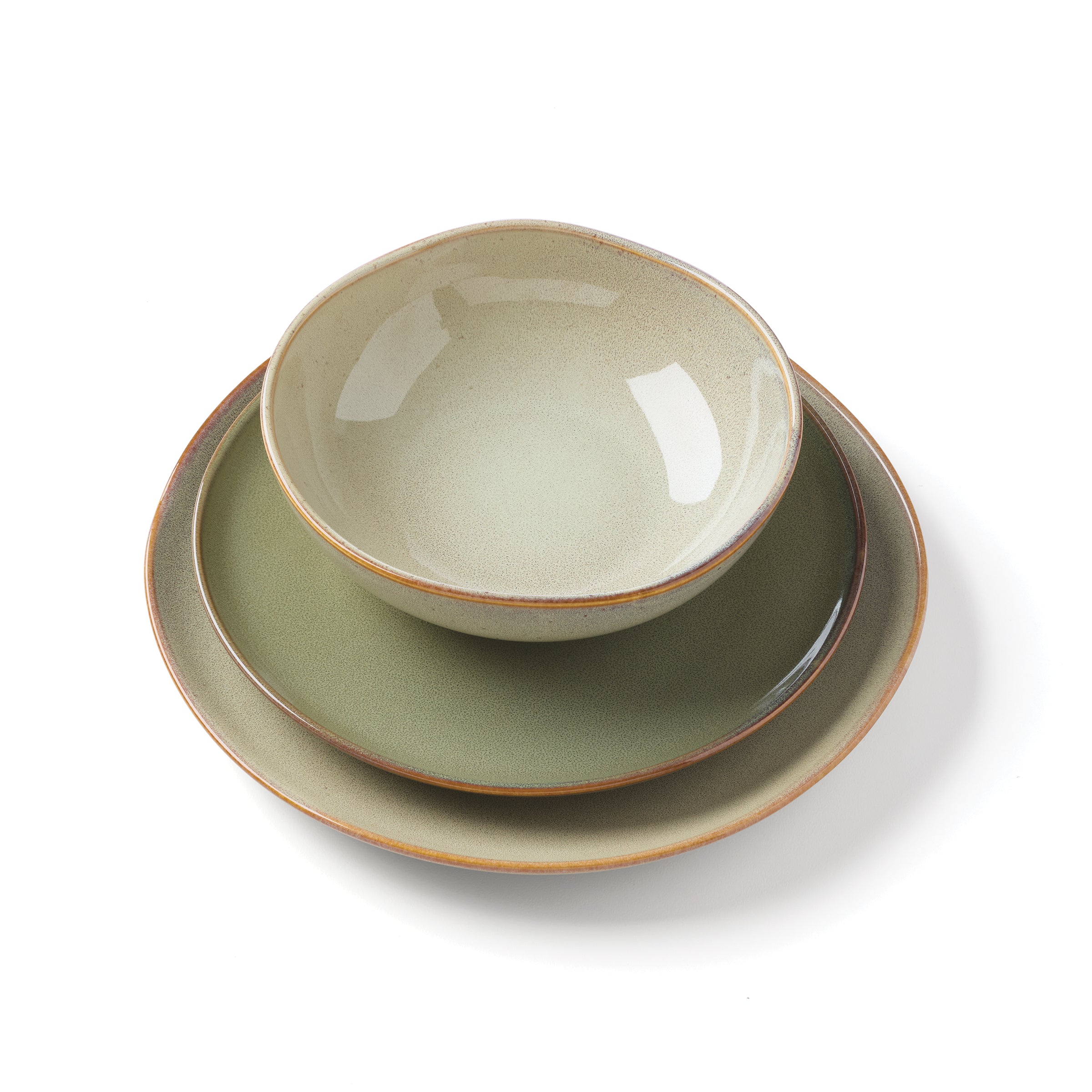 Lenox Everyday Flatware Organic Shades Sage Green 12-Piece Dinnerware Set - Image 6