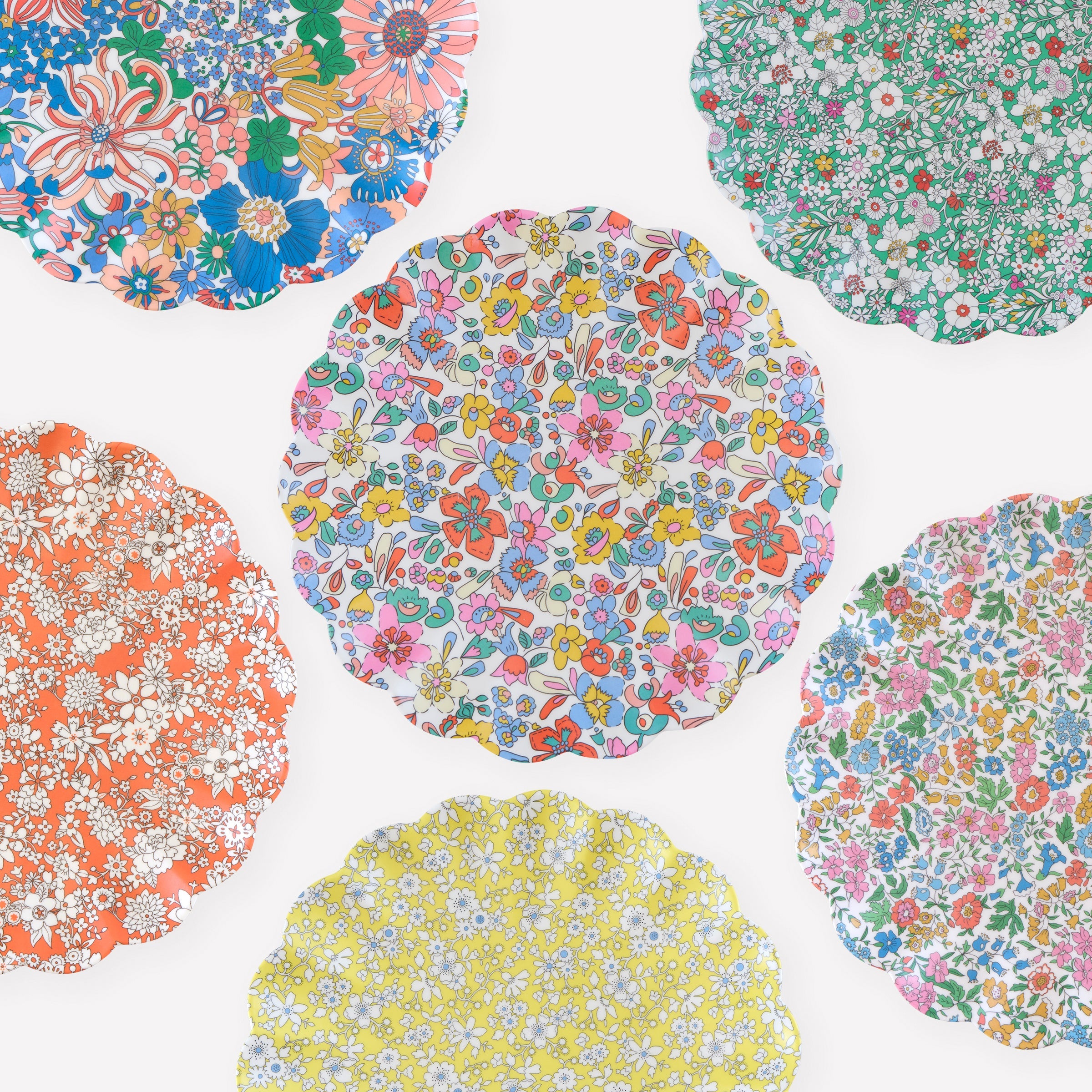 Lenox Everyday Flatware Meri Meri x Liberty Garden Party Large Plates, Set of 6