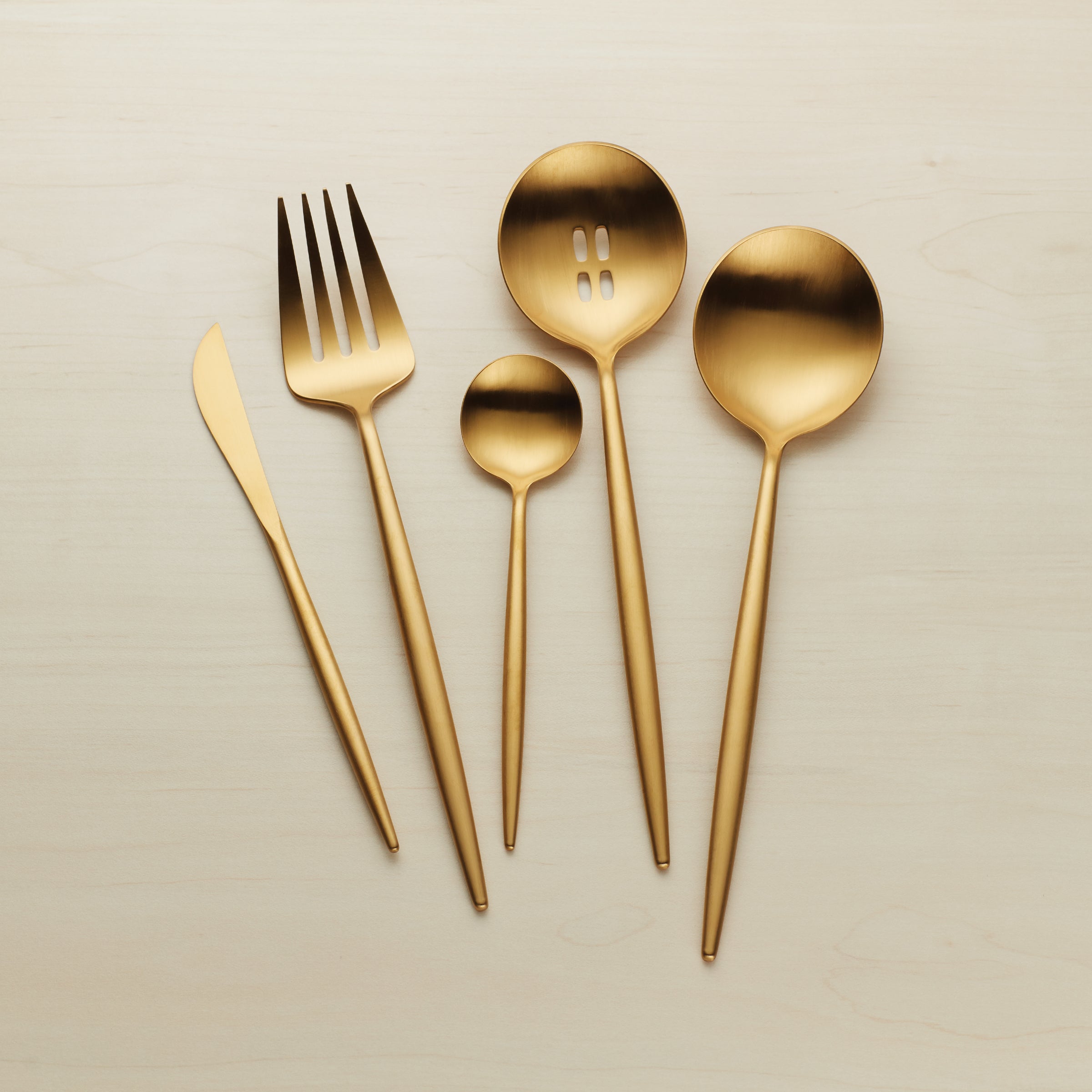 Lenox Everyday Flatware Zephyr Gold Satin 45-Piece Flatware Set - Image 10