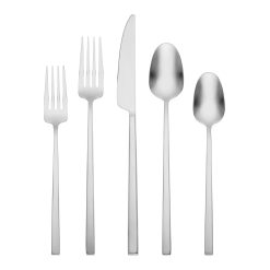 Lenox Everyday Flatware Damaris Satin 20-Piece Flatware Set