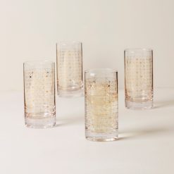 Alternative view of Lenox Everyday Flatware Tuscany Classics Gold Dust Highball Glasses, Set of 4