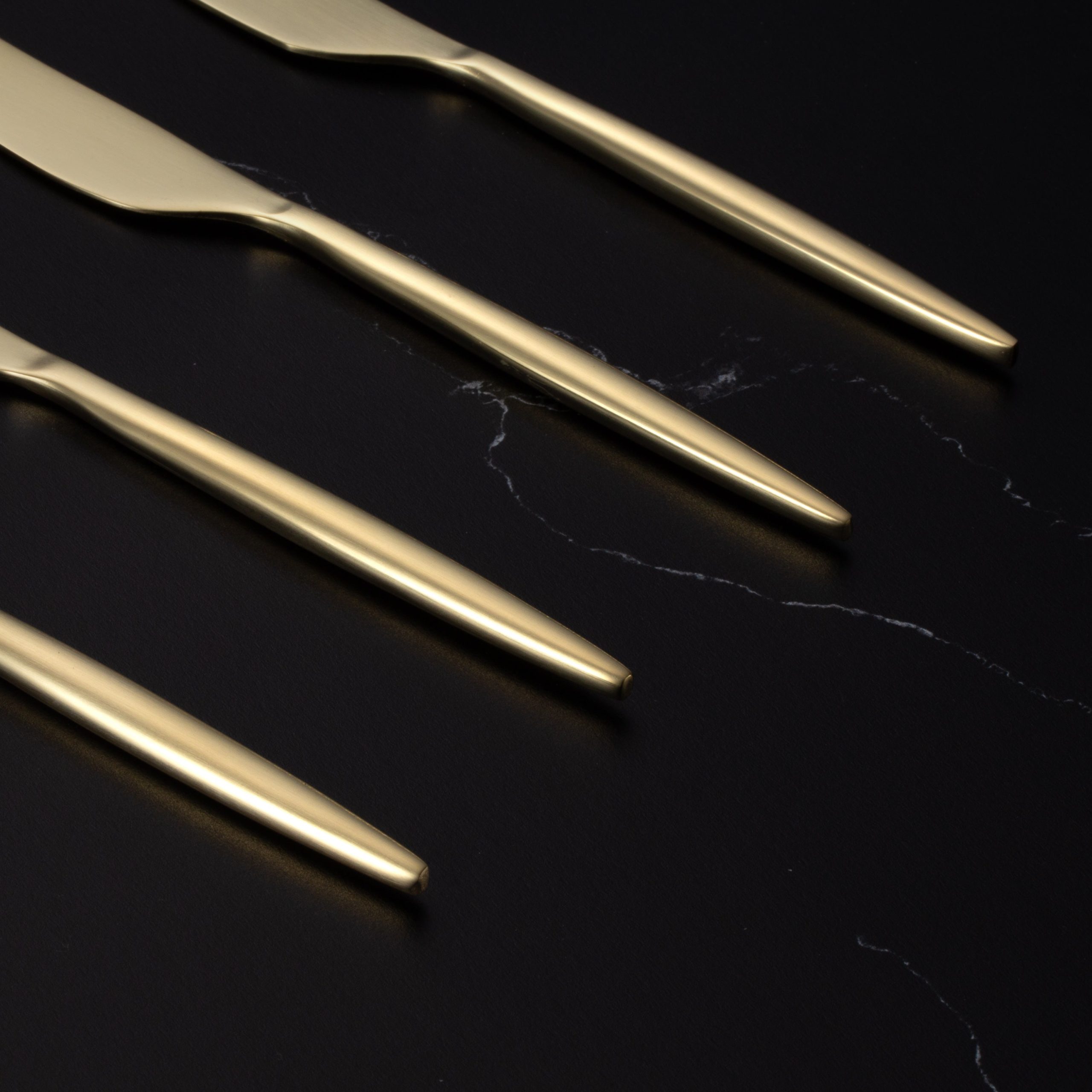 Lenox Everyday Flatware Gaze Champagne Satin Spreaders, Set of 4 - Image 3