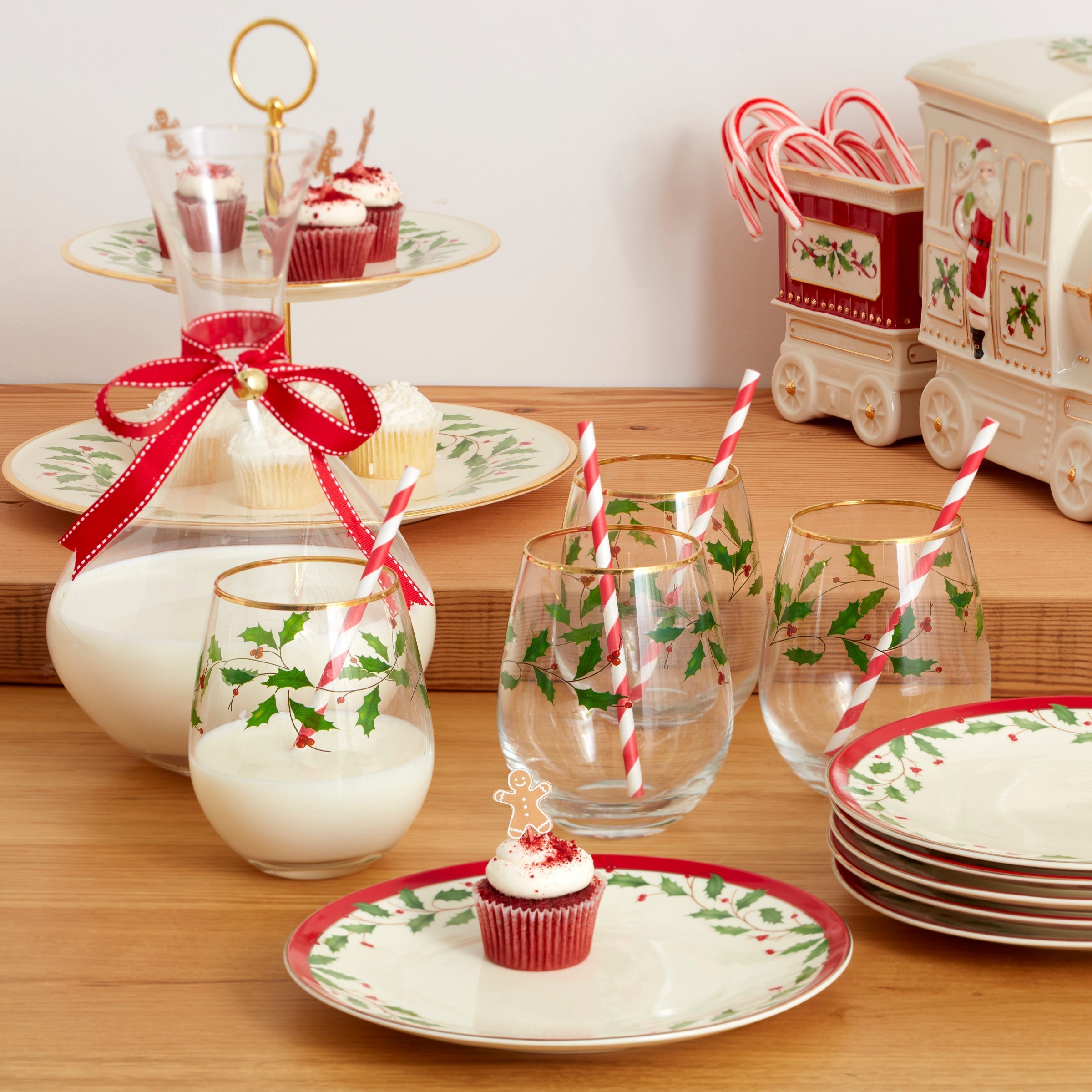 Lenox Everyday Flatware Holiday Stemless Wine Glasses, Set of 4 - Image 3