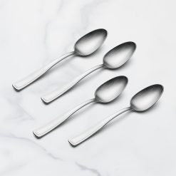 Lenox Everyday Flatware Reid Satin Dinner Spoons, Set of 4