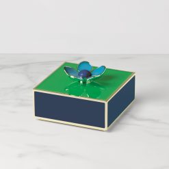 Lenox Everyday Flatware Make It Pop Green & Navy Floral Box