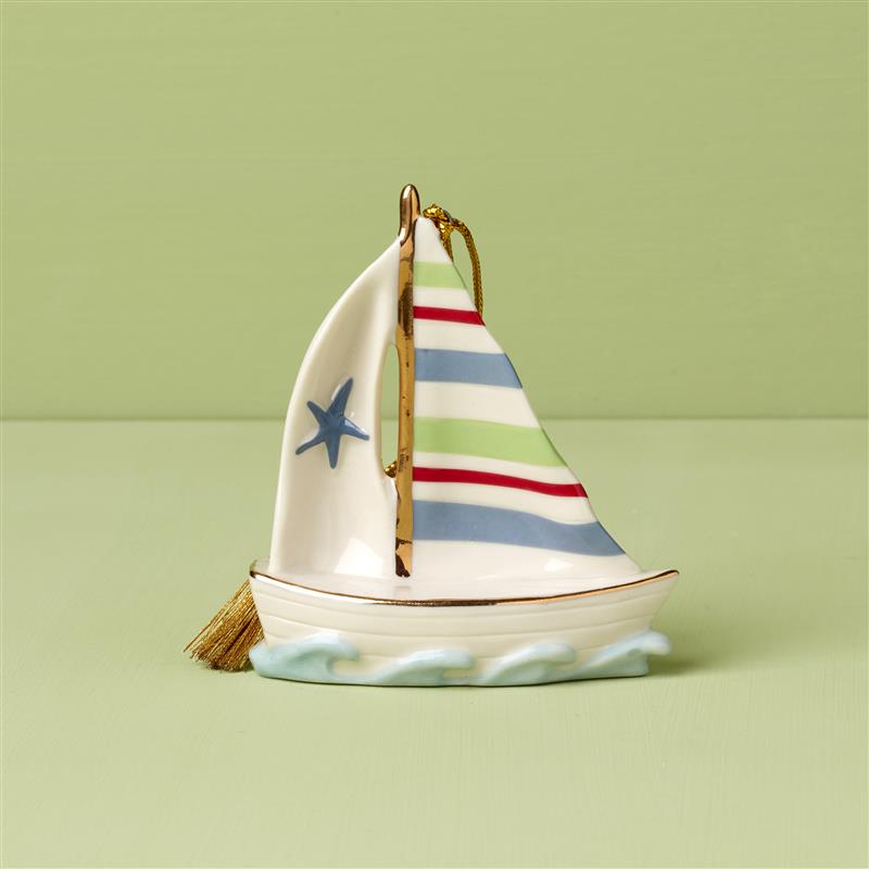 Lenox Everyday Flatware Personalized Sailboat Ornament - Image 8
