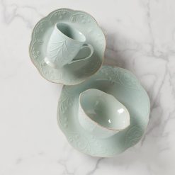 Lenox Everyday Flatware French Perle Ice Blue 4-Piece Place Setting