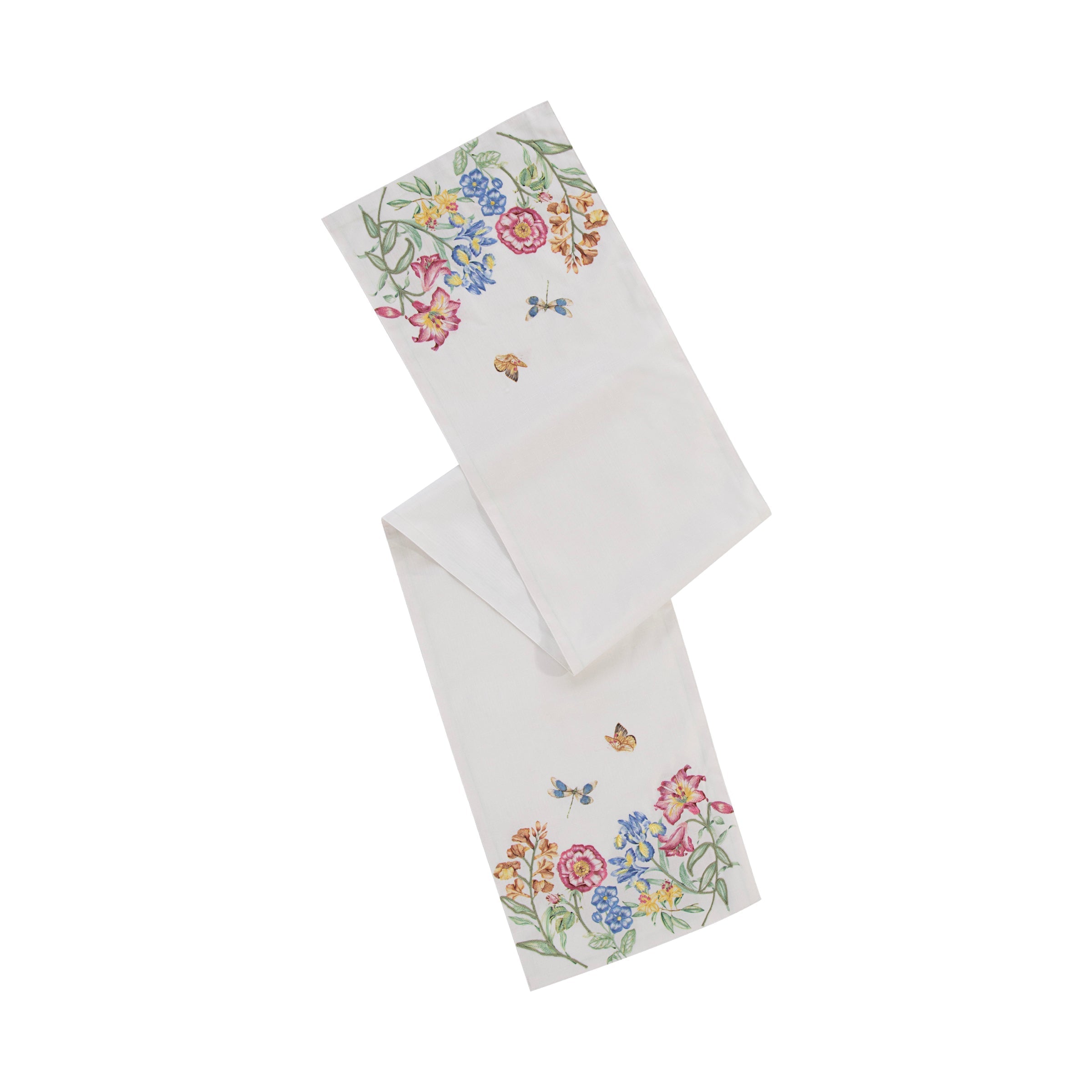 Lenox Everyday Flatware Butterfly Meadow Garden Embroidered Runner - Image 3