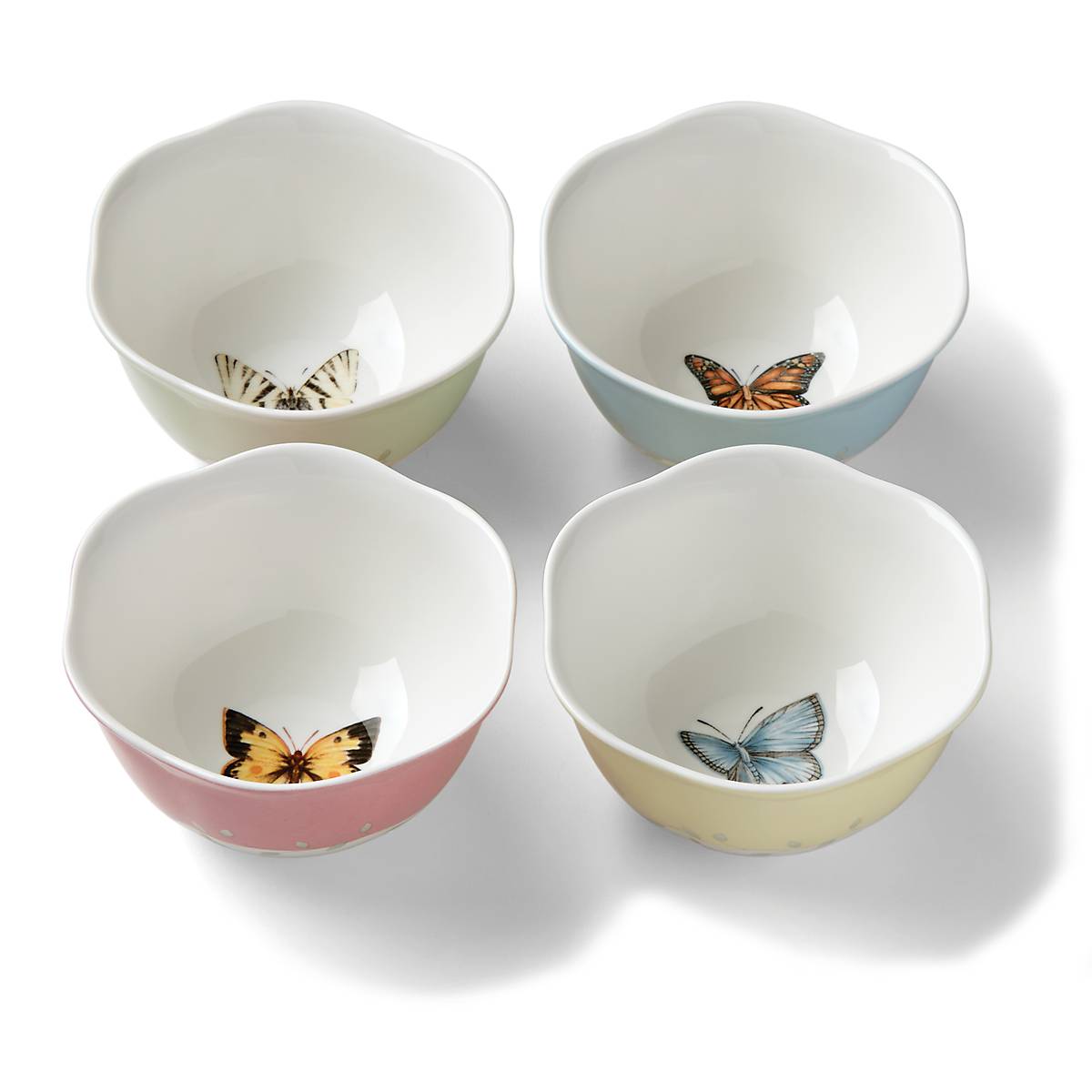 Lenox Everyday Flatware Butterfly Meadow Colors 4-Piece Dessert Bowl Set - Image 10
