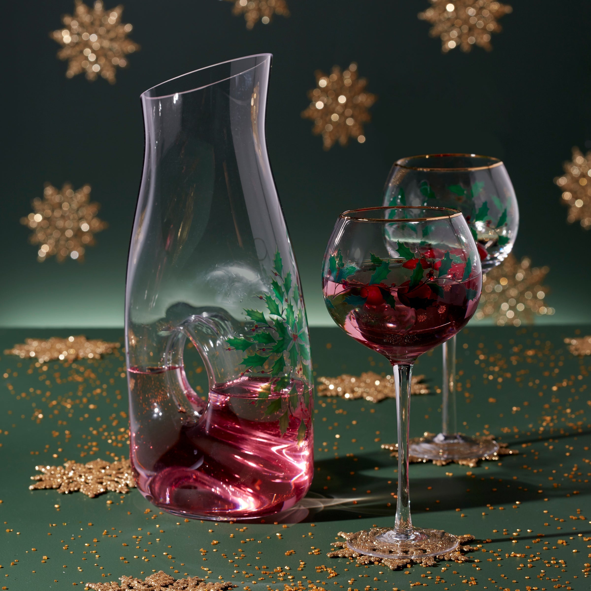 Lenox Everyday Flatware Holiday 3-Piece Decanter & Wine Glass Set - Image 5