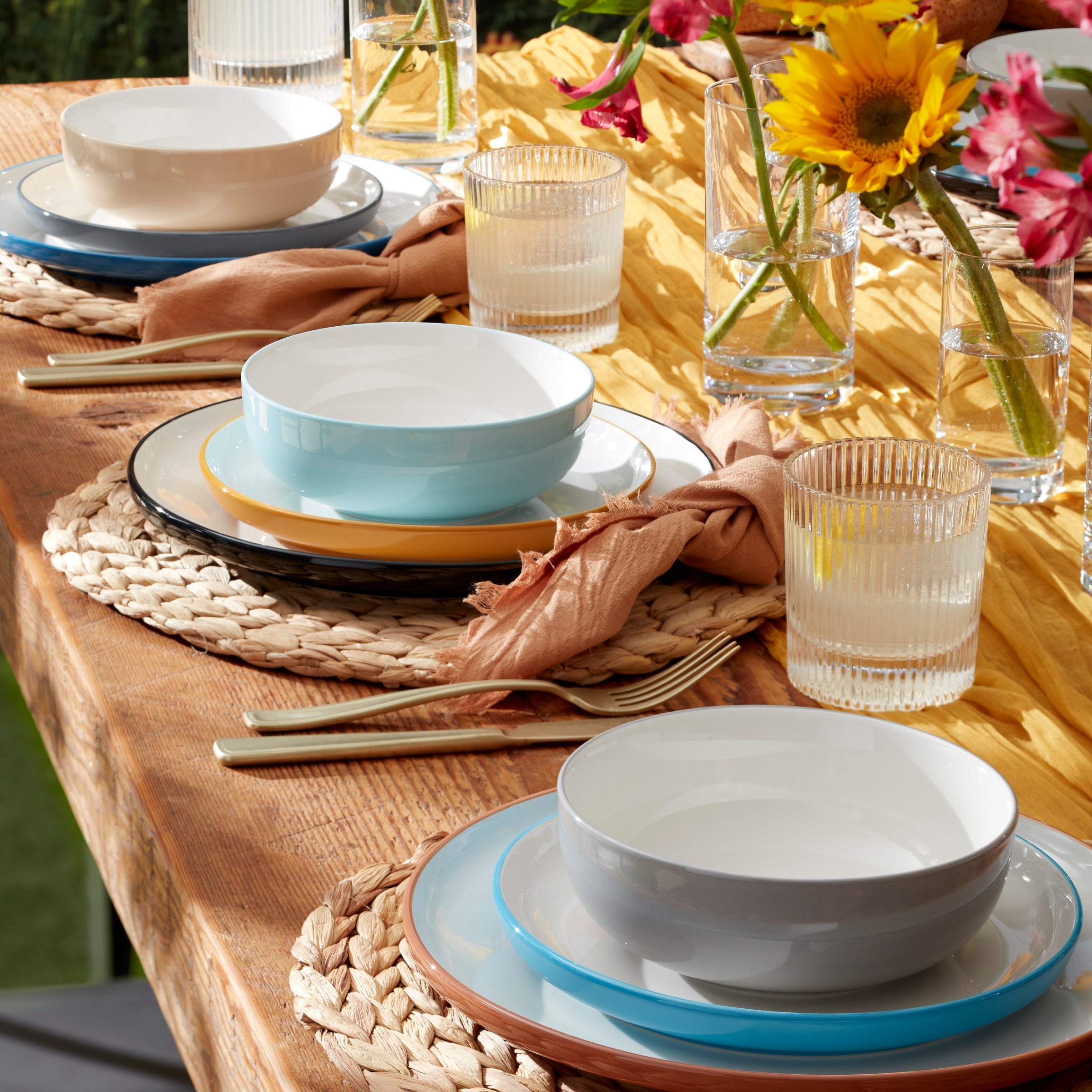 Lenox Everyday Flatware 24 Seven Colors Pumice 12-Piece Dinnerware Set - Image 7