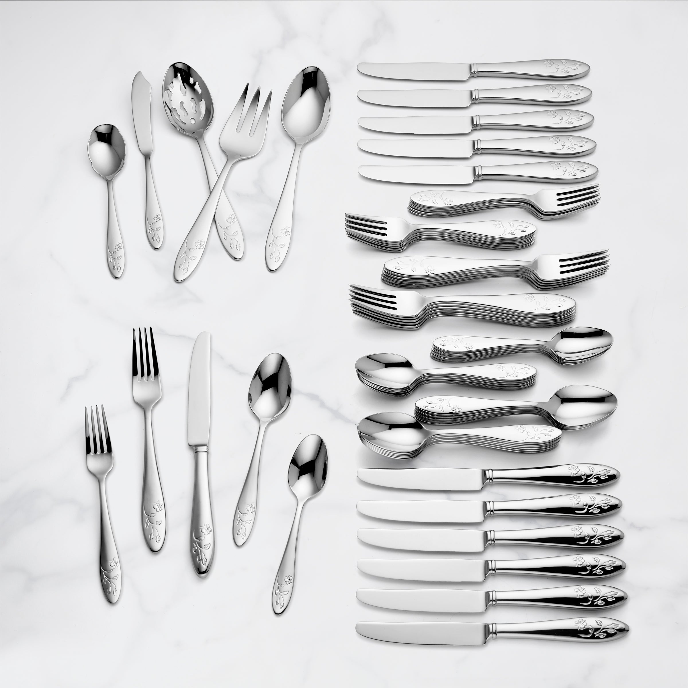 Lenox Everyday Flatware Butterfly Meadow 65-Piece Flatware Set - Image 2