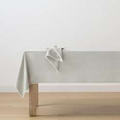 Alternative view of Lenox Everyday Flatware French Perle Dove Grey 60x84 Tablecloth
