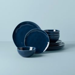 Lenox Everyday Flatware Bay Colors Blue 12-Piece Dinnerware Set