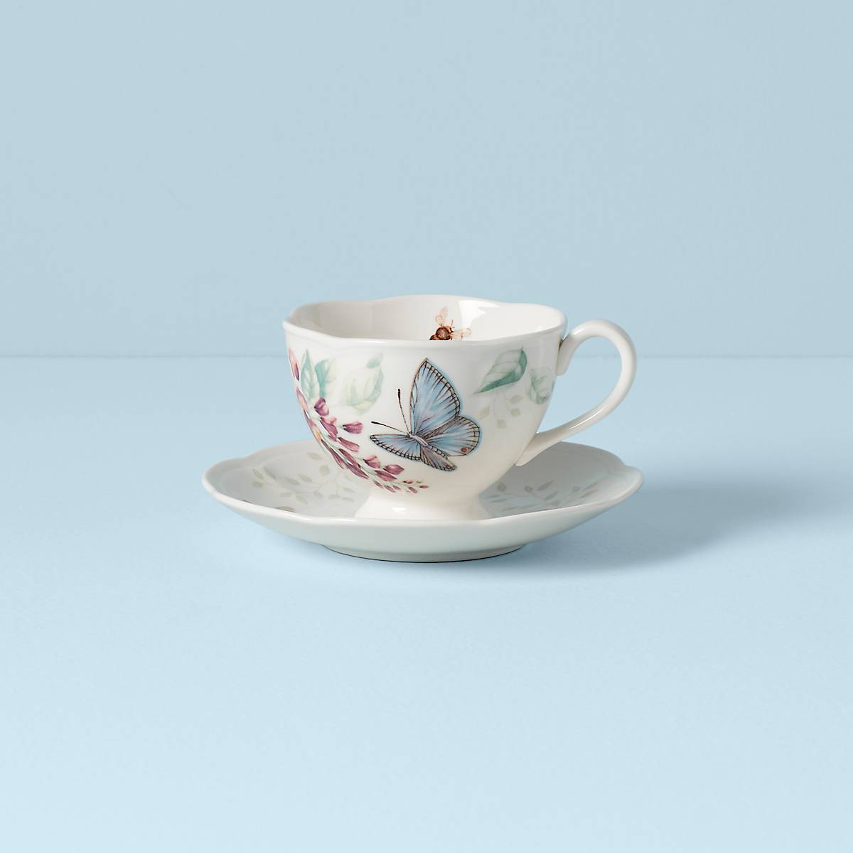 Lenox Everyday Flatware Butterfly Meadow Blue Cup & Saucer