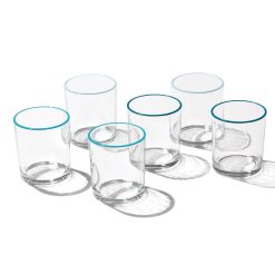 Alternative view of Lenox Everyday Flatware 24 Seven Turquoise 6-Piece Medium Tumbler Set