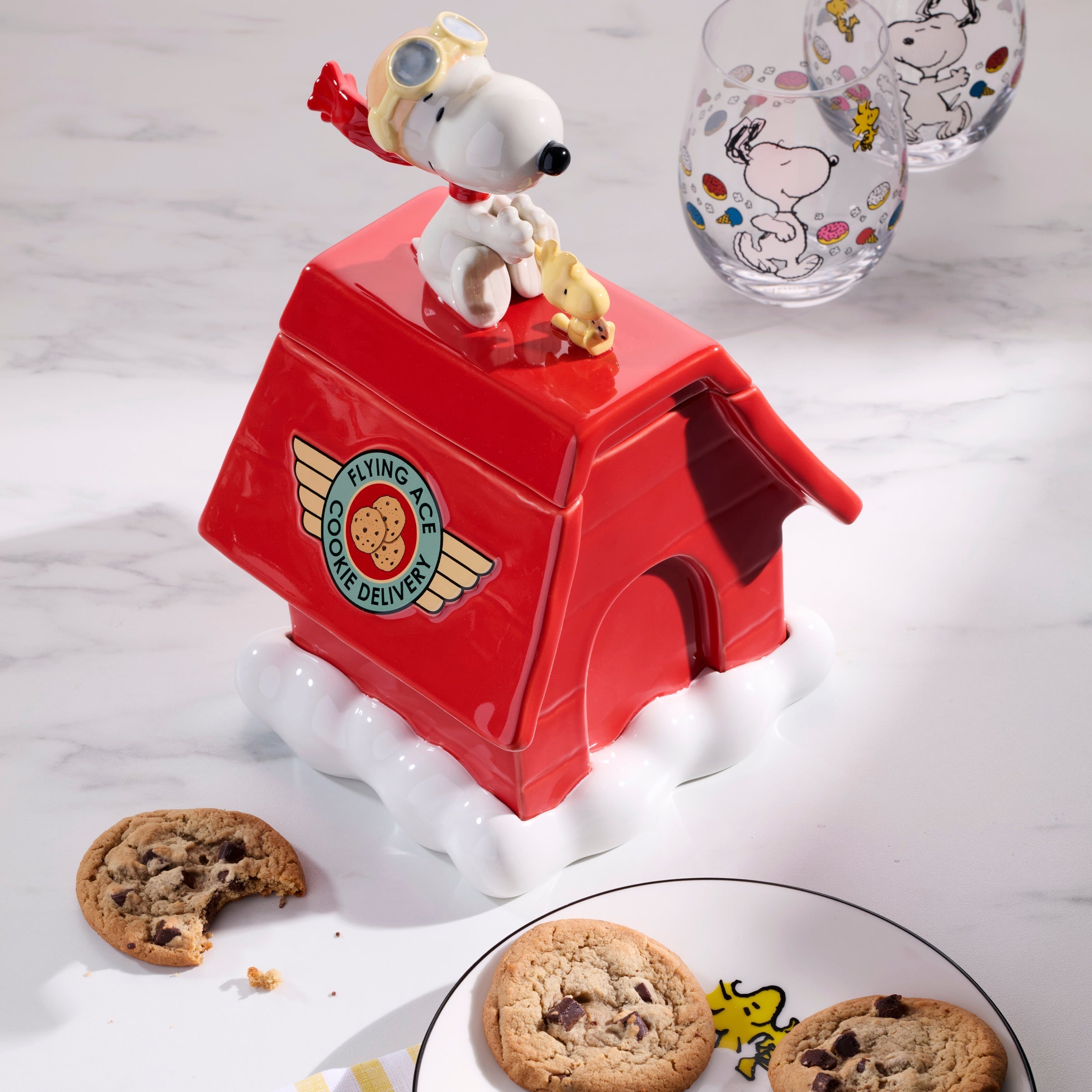 Lenox Everyday Flatware Chef Snoopy Figural Cookie Jar - Image 3