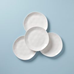 Lenox Everyday Flatware Bay Colors White Dinner Plates, Set of 4