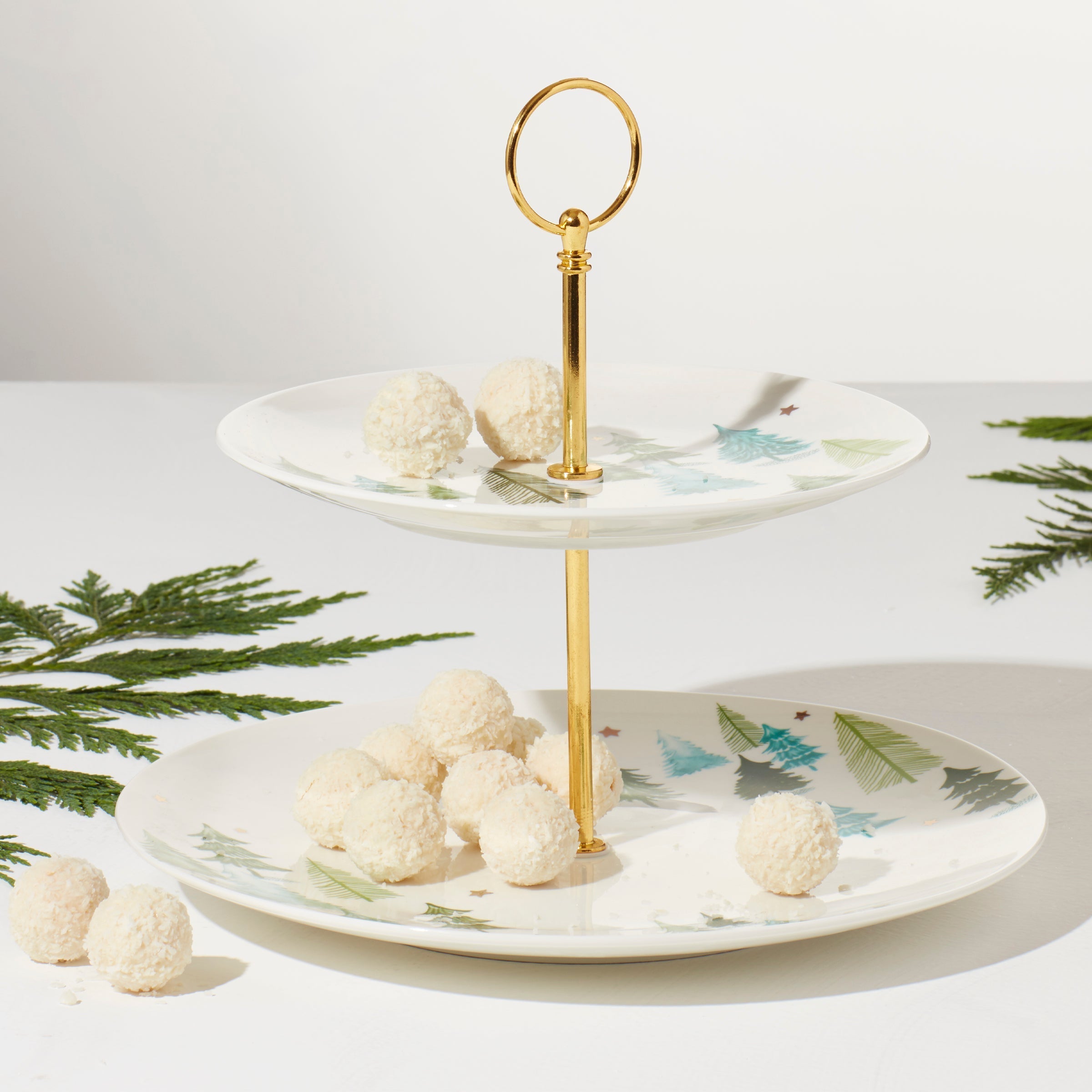 Lenox Everyday Flatware Balsam Lane 2-Tiered Server - Image 2
