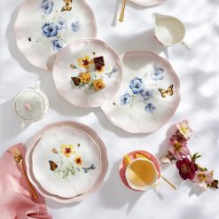 Alternative view of Lenox Everyday Flatware Butterfly Meadow Pink 12-Piece Dinnerware Set