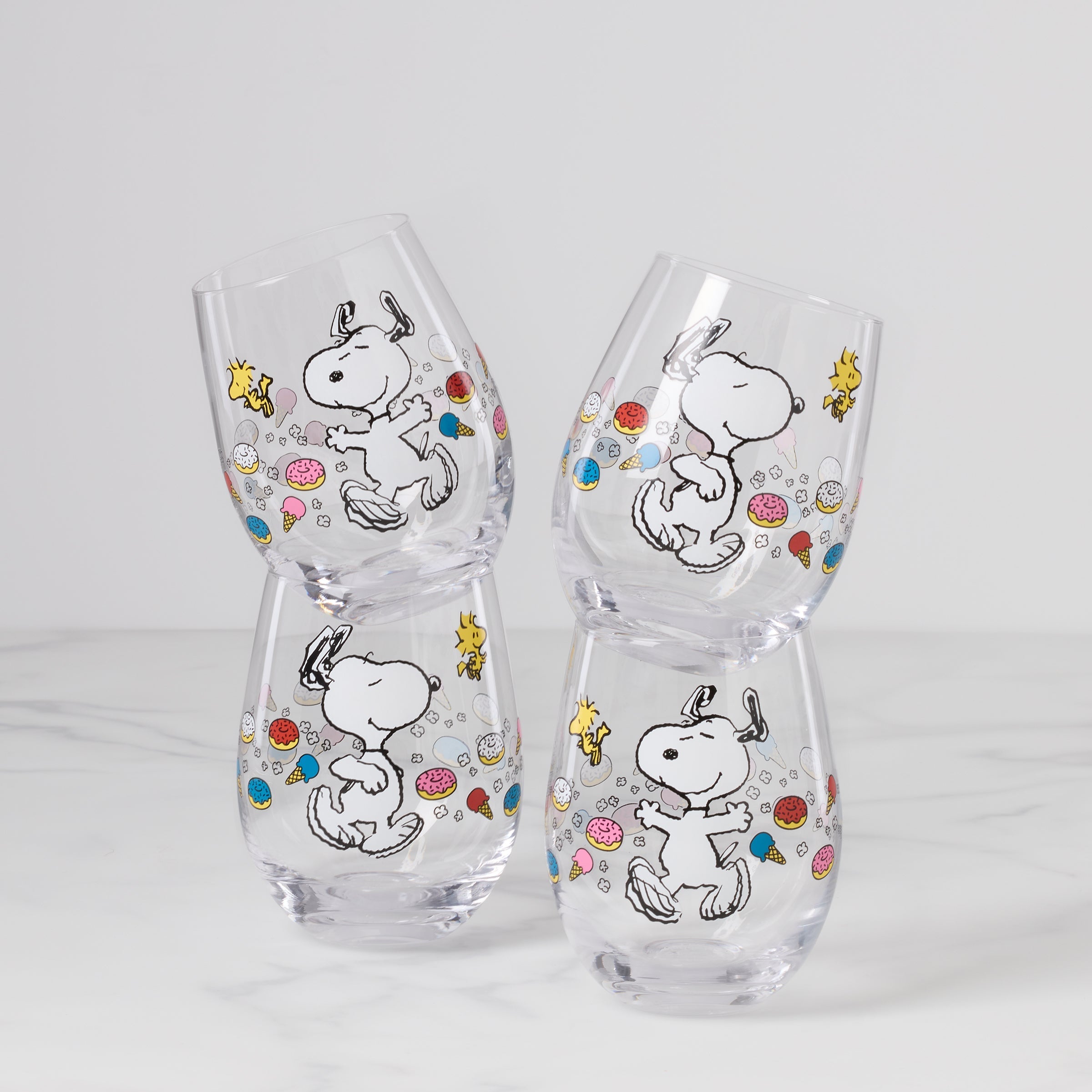 Lenox Everyday Flatware Chef Snoopy Tumblers, Set of 4