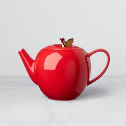 Lenox Everyday Flatware Make it Pop Apple Teapot