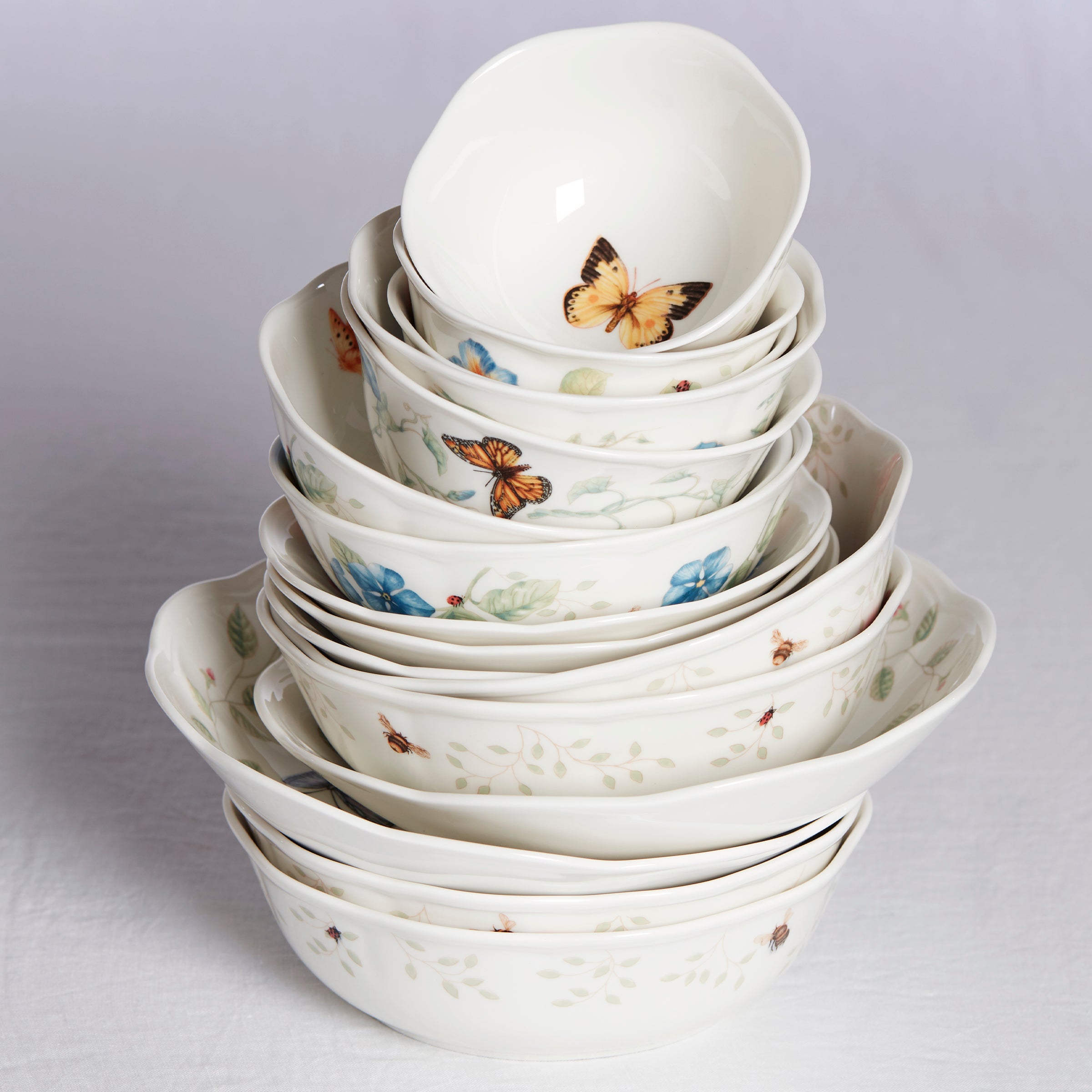 Lenox Everyday Flatware Butterfly Meadow Dessert Bowl - Image 3