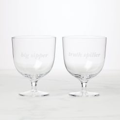 Lenox Everyday Flatware Truth Spiller & Big Sipper Short Glasses, Set of 2