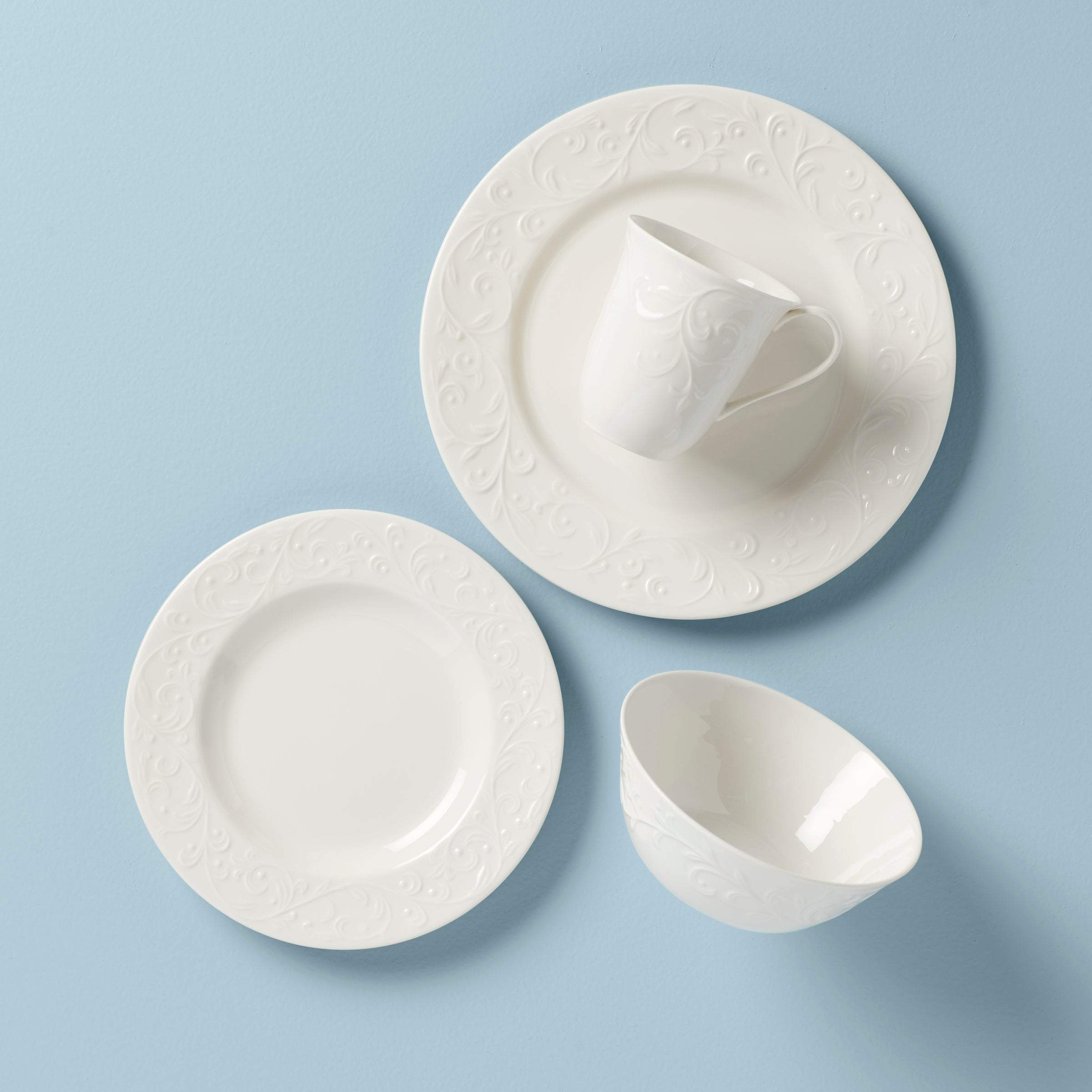 Lenox Everyday Flatware Opal Innocence Carved 4-Piece Place Setting