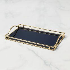 Lenox Everyday Flatware Make It Pop Navy Glass Vanity Tray