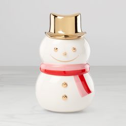 Lenox Everyday Flatware Be Jolly Snowman Cookie Jar