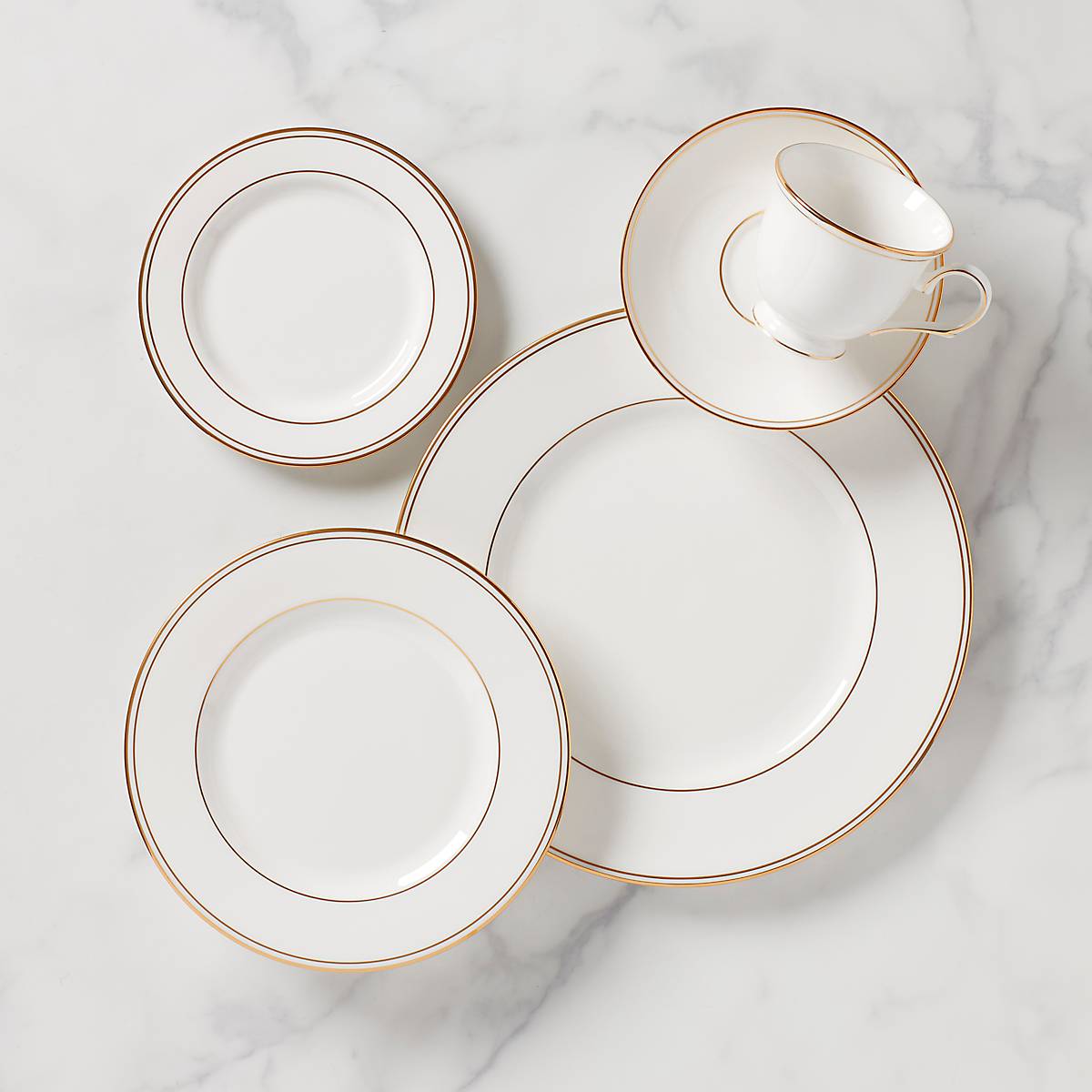 Lenox Everyday Flatware Federal Gold 5-Piece Place Setting
