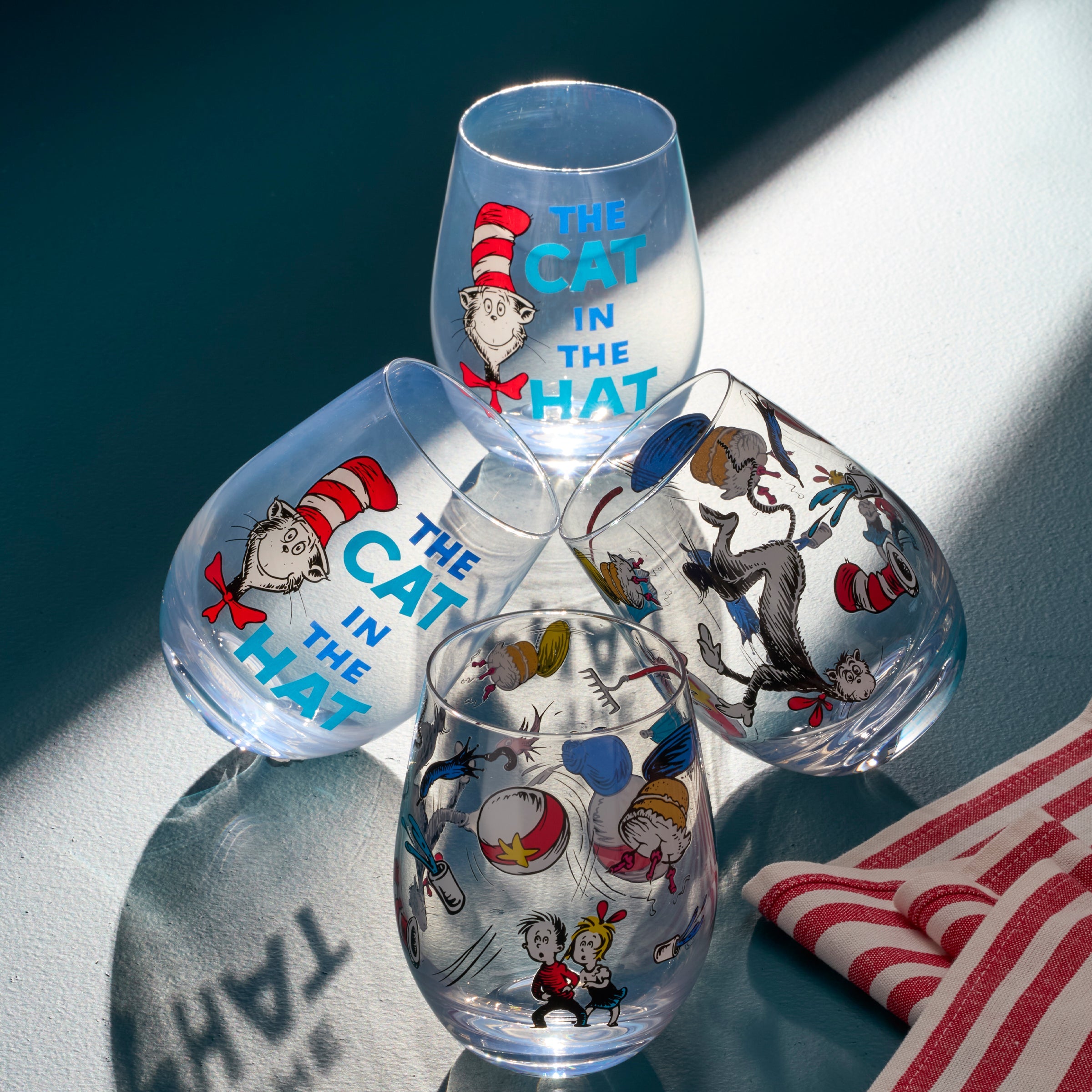 Lenox Everyday Flatware Cat In The Hat Tumblers, Set of 4 - Image 3
