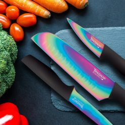 Alternative view of Lenox Everyday Flatware Rainbow Black 12-Piece Cutlery Set