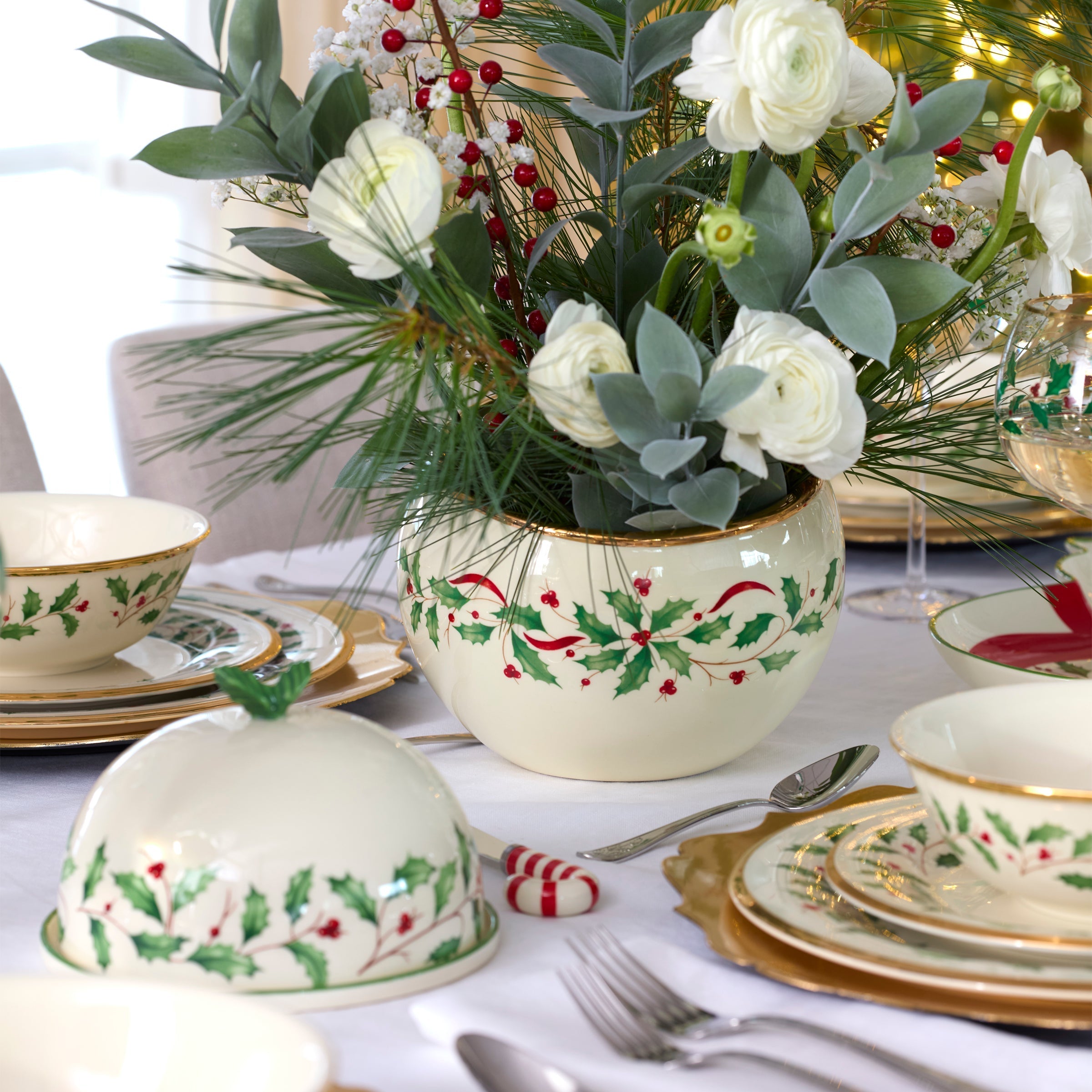 Lenox Everyday Flatware Holiday Ornament Cookie Jar - Image 3