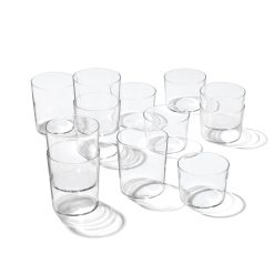 Lenox Everyday Flatware Stackables Clear Short & Tall Glasses 12-Piece Set