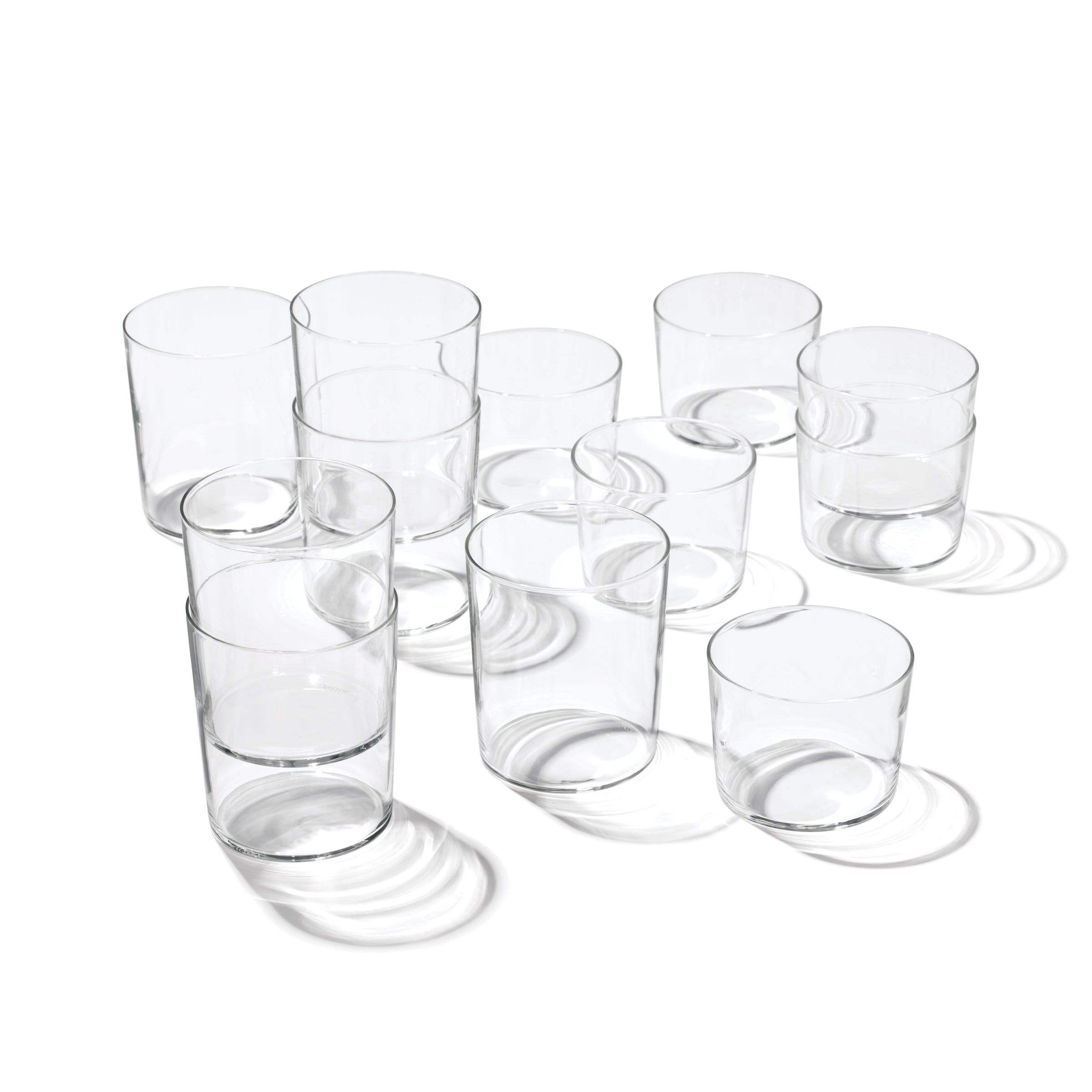 Lenox Everyday Flatware Stackables Clear Short & Tall Glasses 12-Piece Set