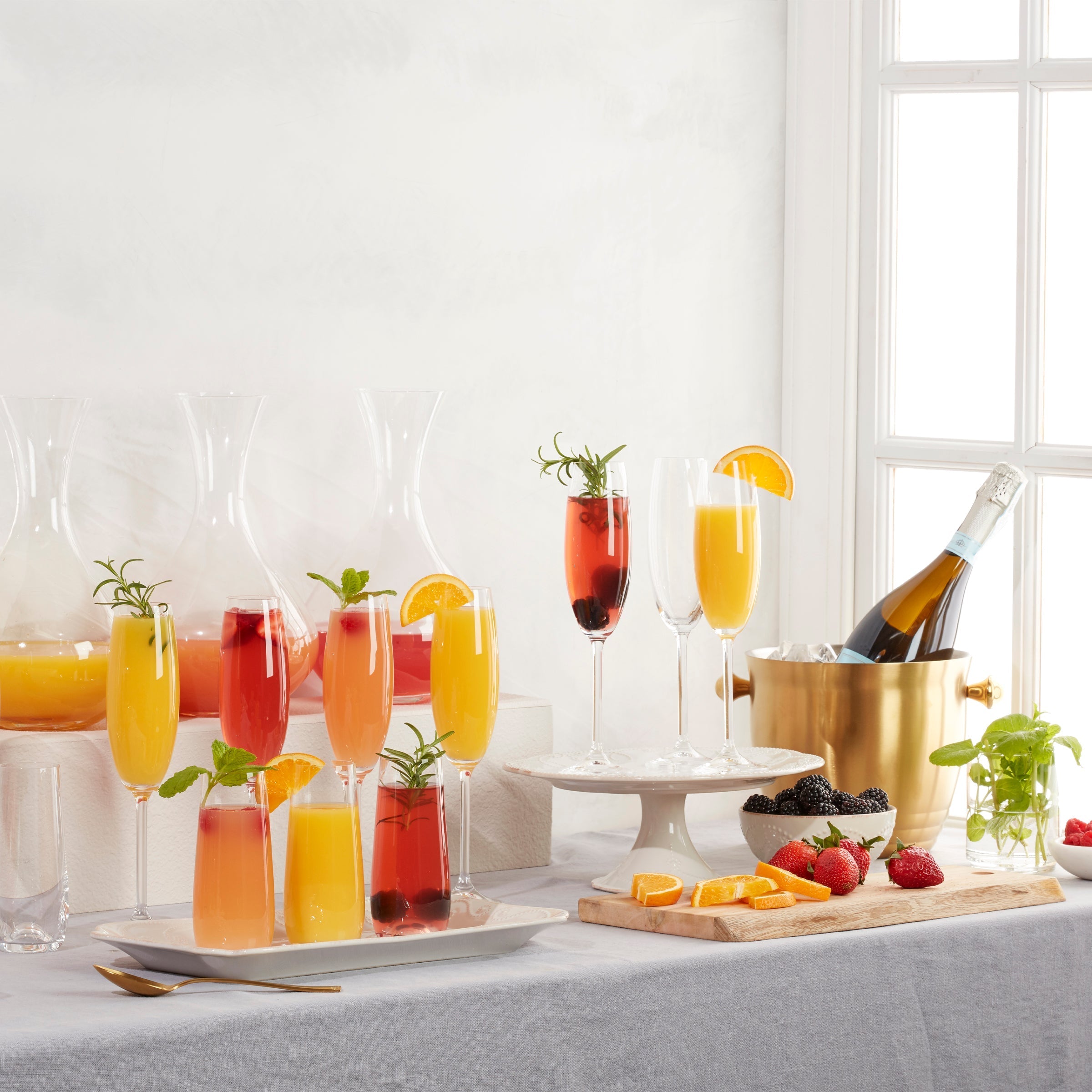 Lenox Everyday Flatware Tuscany Classics Champagne Flute Glasses, Set of 6 - Image 8
